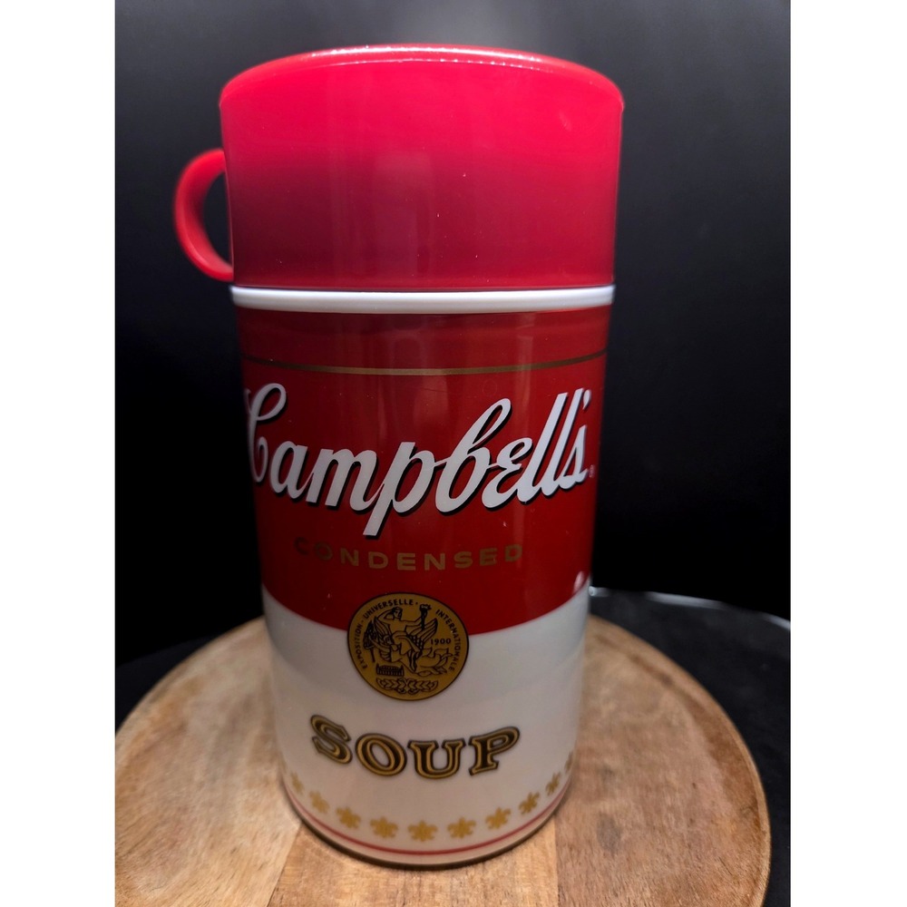 Campbell's Soup Thermos 11.5oz Red White 1998 Vintage Soup Can-tainer